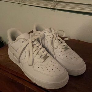 Nike Air Force 1, size 9, white